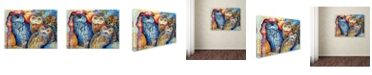 Trademark Global Oxana Ziaka 'Owls' Canvas Art - 24" x 18" x 2"